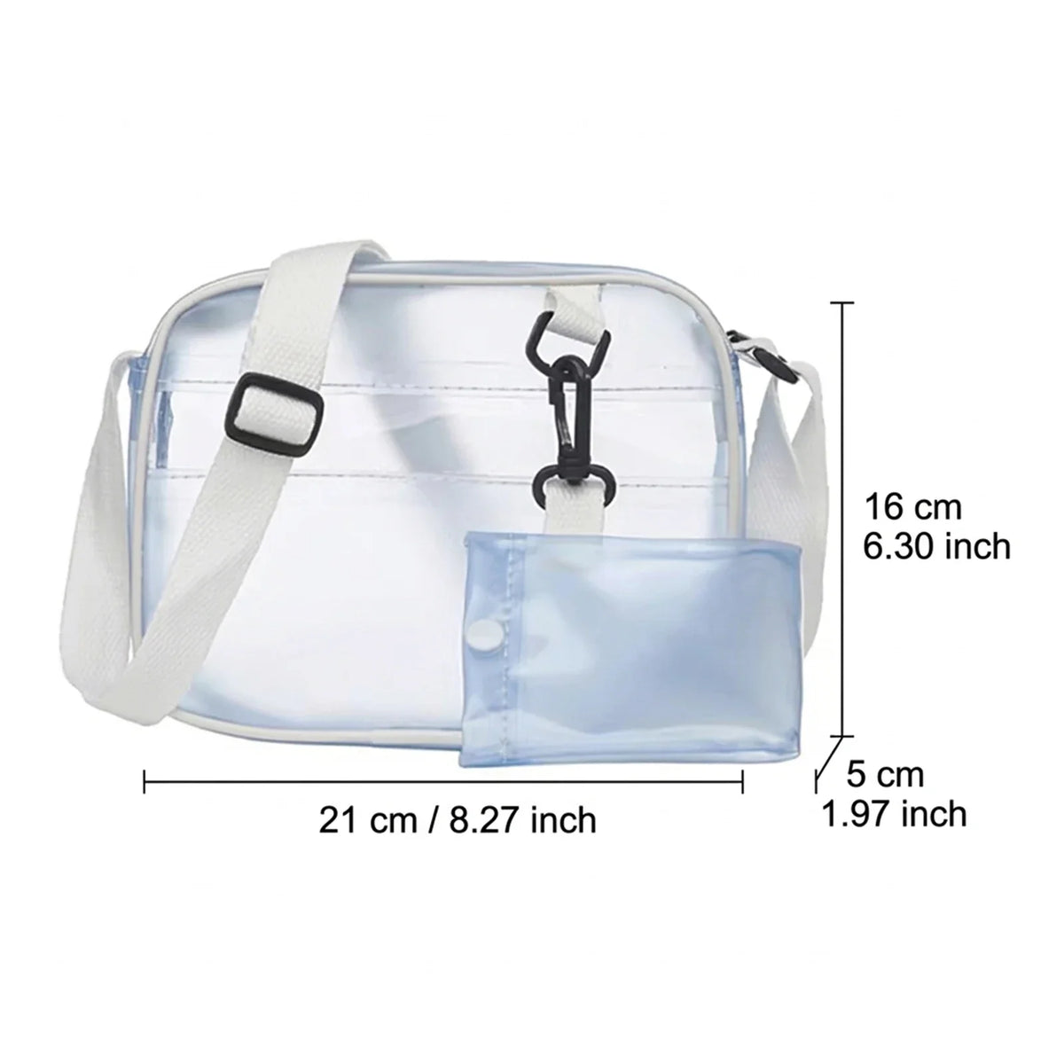 Women's Mini Jelly Transparent Crossbody Bag | Korean Style