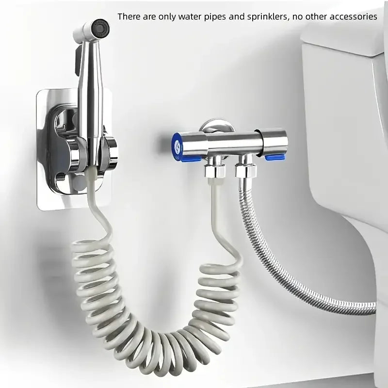 Stainless Steel Handheld Bidet Sprayer | Toilet Spray Gun Set