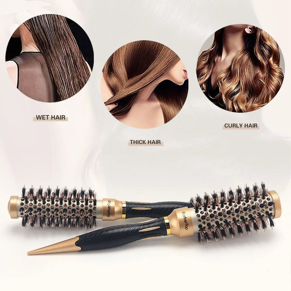 Anti-Static Hair Comb & Curling Brush | Salon Styling Tool