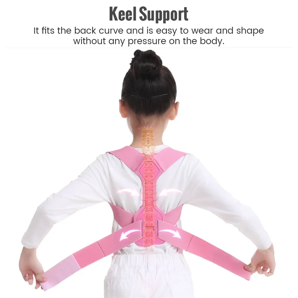Kids Adjustable Posture Corrector | Back & Shoulder Support Belt