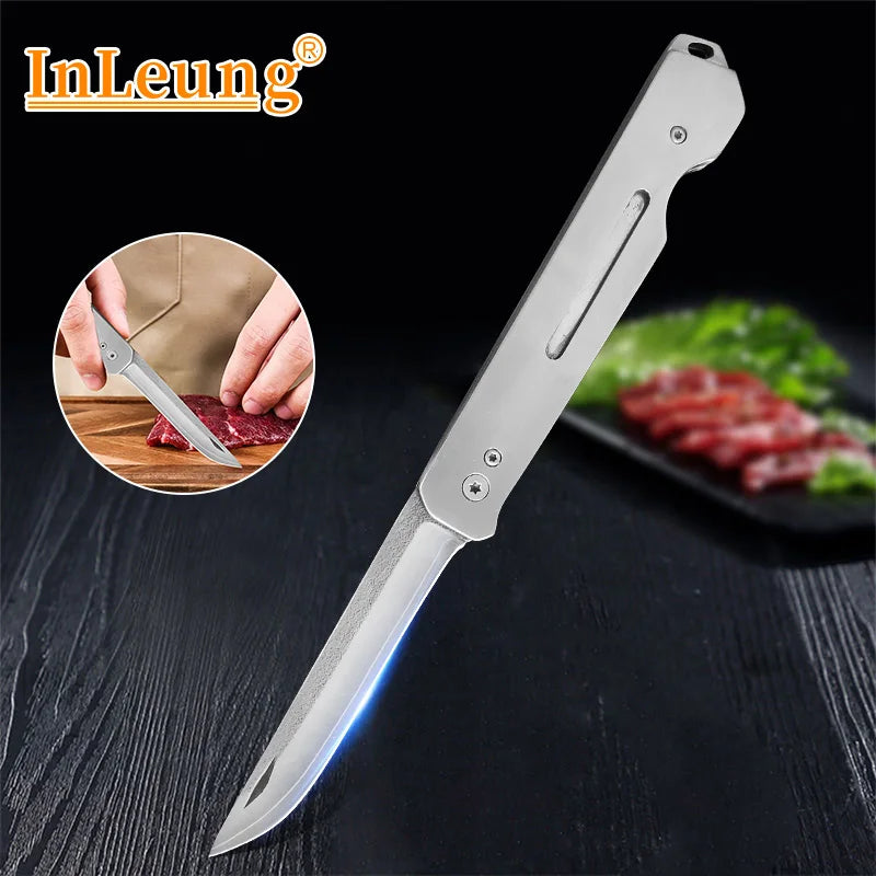 InLeung Folding Paring Knife – Stainless Steel Kitchen Utility