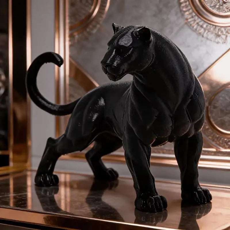 3D Printed Black Panther Statue | Desktop & Dashboard Décor