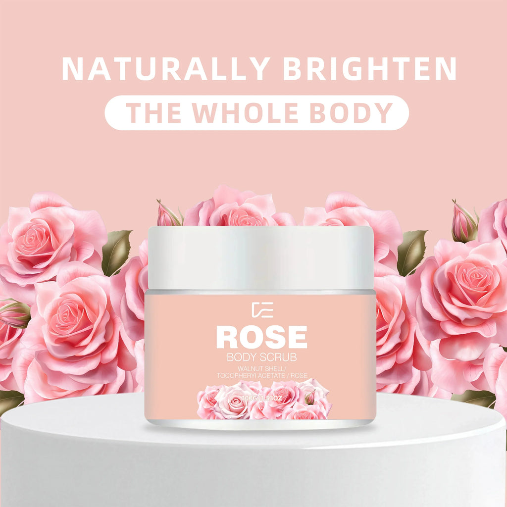 veérenae Rose & Walnut Body Scrub – All Skin Types