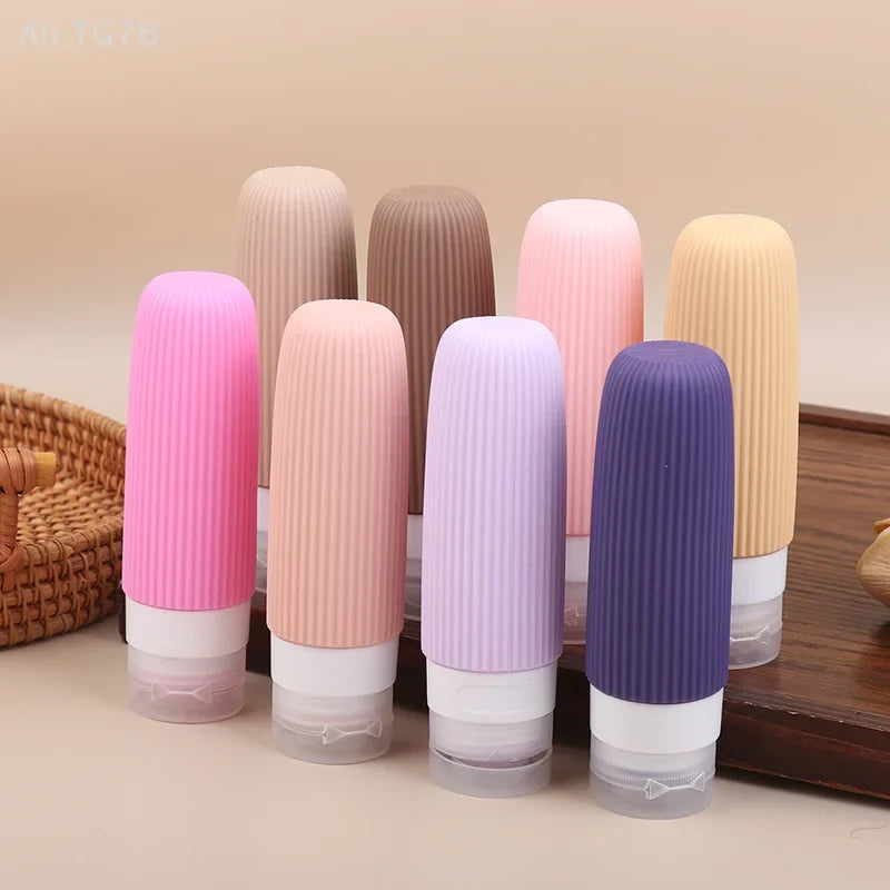 4-Pack Silicone Travel Bottles 90ml – Leak-Proof Refillable