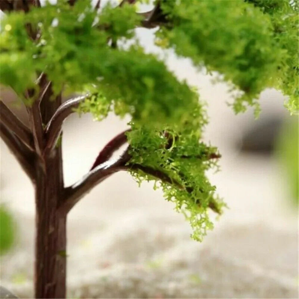 10pcs 7cm Miniature Tree Models – Train, Wargame & Diorama Scenery