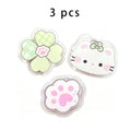 3 Acrylic Clip Simple Cute Double-sided Pattern Fresh Long Tail File