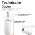 8-Pack White Plastic Roller Blind Stoppers | Window Shutter Parts