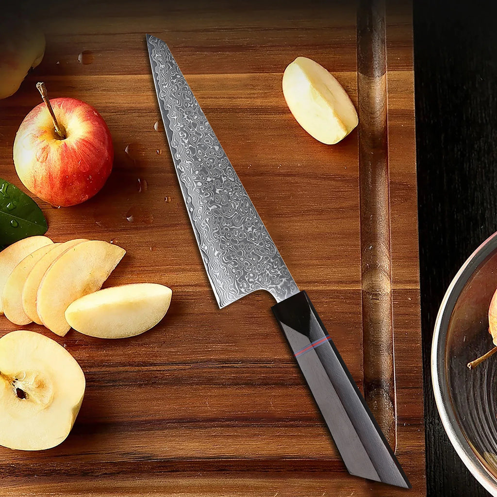 Honesuki Knife – 67-Layer Damascus Steel Boning & Slicing Knife