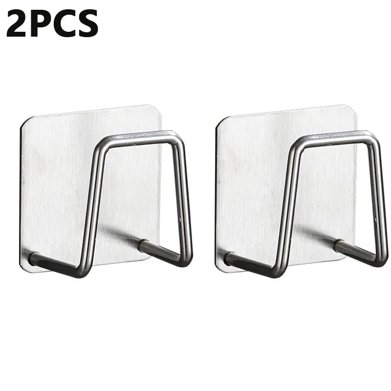 Stainless Steel Self-Adhesive Sponge Holder | Kitchen & Bathroom