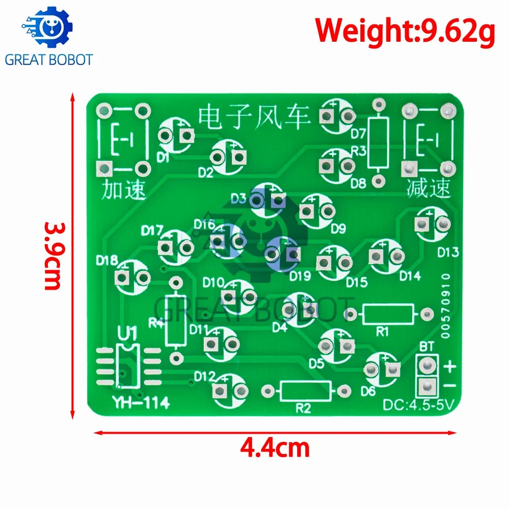 Electronic Windmill DIY Soldering Kit – DC 5V Adjustable Speed