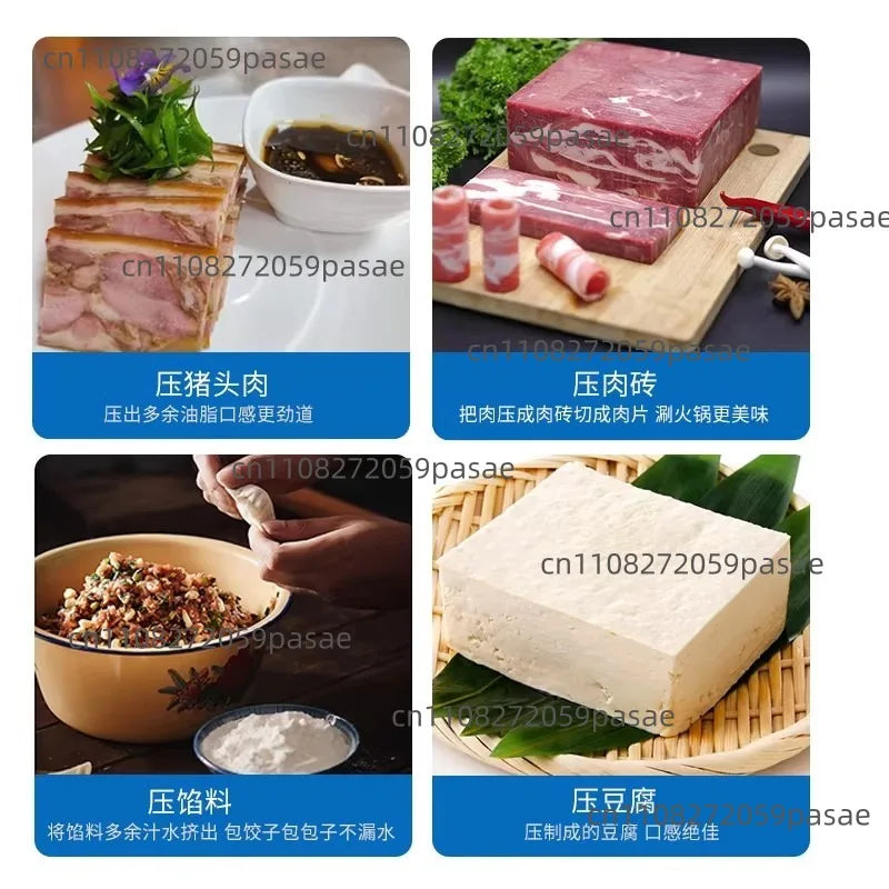 1kg Stainless Steel Ham & Bacon Meat Press Mold | Double Spring