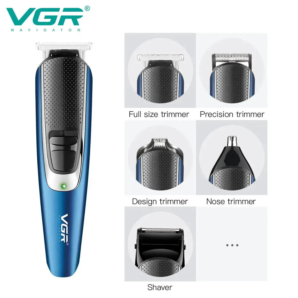 VGR V-172 5-in-1 Men's Hair Trimmer & Grooming Set USB