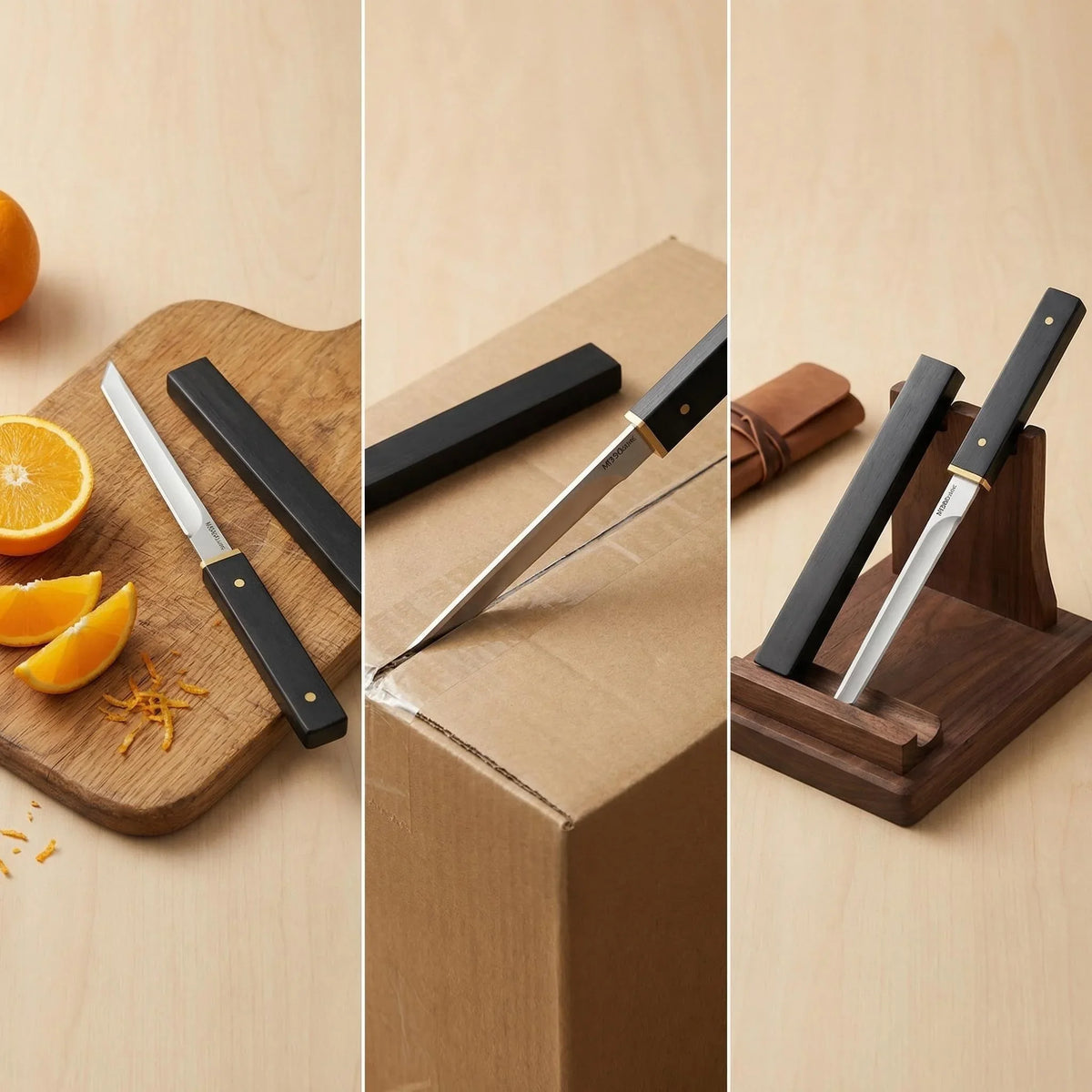 Stainless Steel Kitchen Utility Knife Set – 1 or 3 Piece