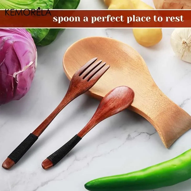 Acacia Wood Utensil Holder – Kitchen Countertop Organizer