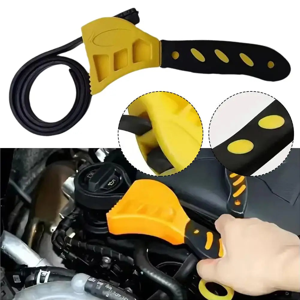 6-Inch Adjustable Belt Strap Wrench – Oil Filter Removal Tool