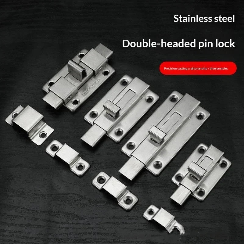 Self-elastic Latch Security Bolt Anti-theft Spring Latches Stainless