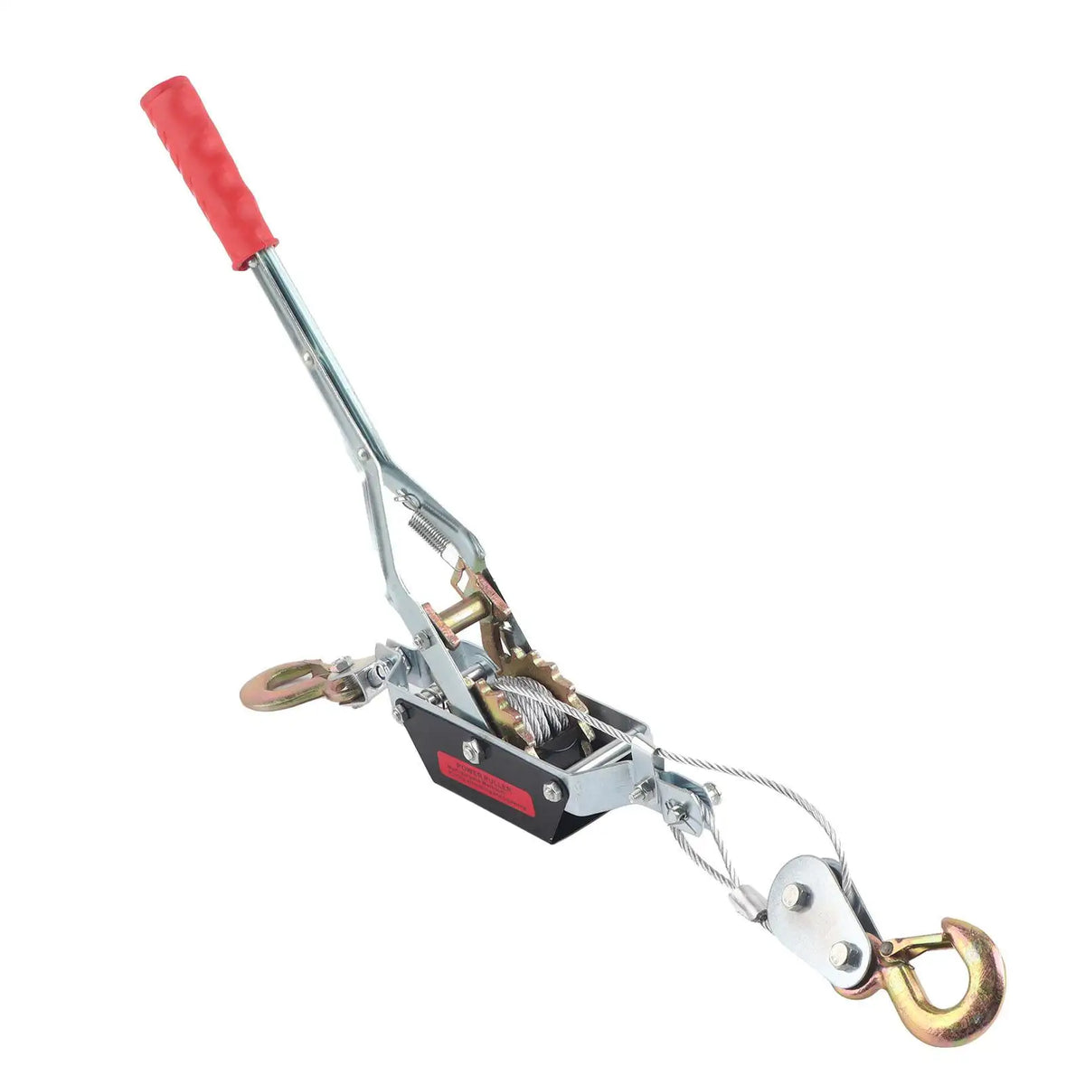 2 4T Wire Rope Hand Power Puller Tighten Tool Mini Tightener Double