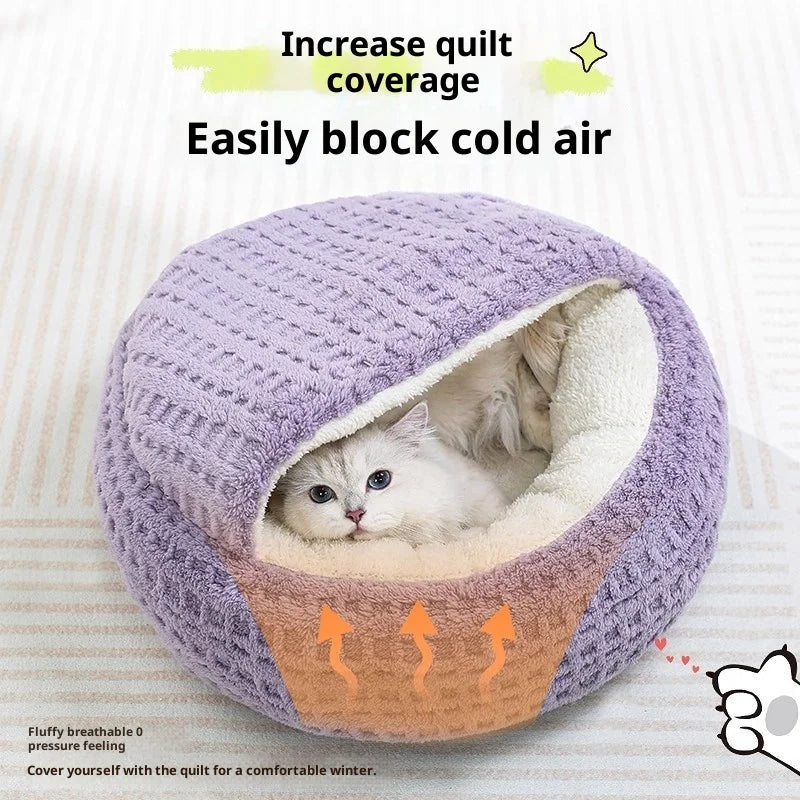 Cat Nest Winter Semi-closed Warm Four Seasons Universal Thickened