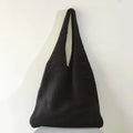 2026 Women's Knit Shoulder Bag Solid Polyester Large Capacity Casual