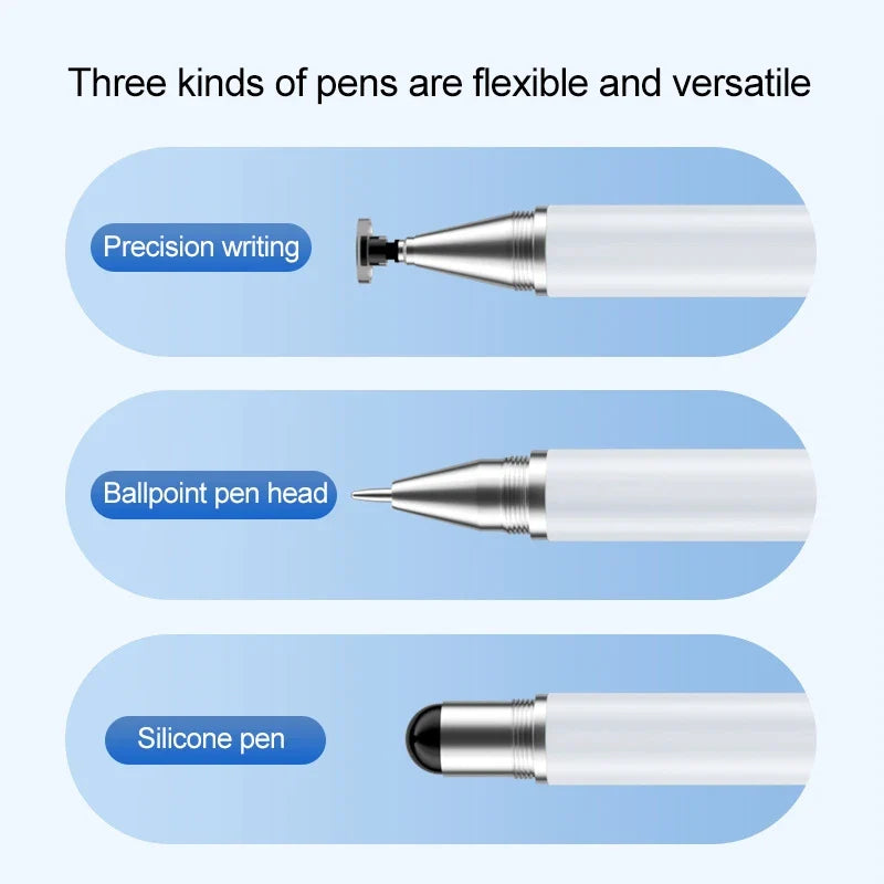3-in-1 Capacitive Stylus Touch Screen Pen Tablet Cell Phone Universal