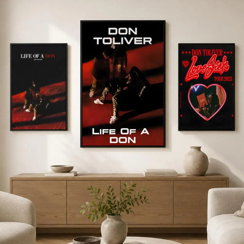 Don Toliver Waterproof PVC Wall Poster – Peel & Stick HD Art