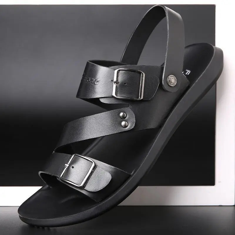 Men's Slip-On Beach Sandals – Soft EVA, Anti-Slip Rubber Sole