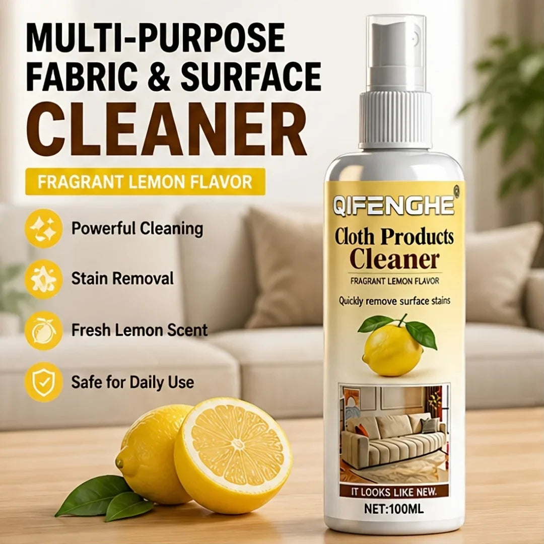 Waterless Fabric Cleaner Spray – No Rinse Fast Stain Removal