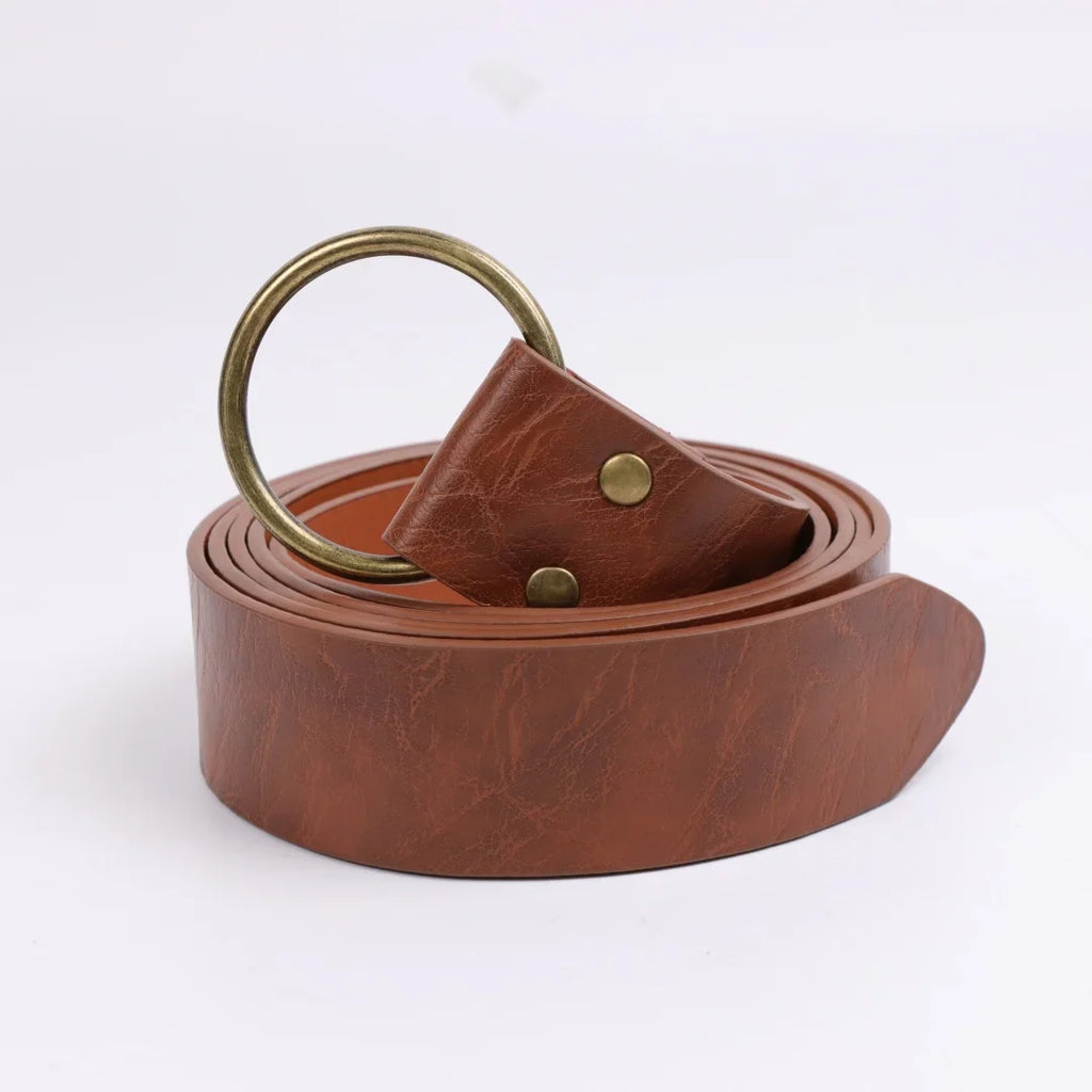 Vintage PU Leather Cosplay Holster Western Denim Belt Waist Cover
