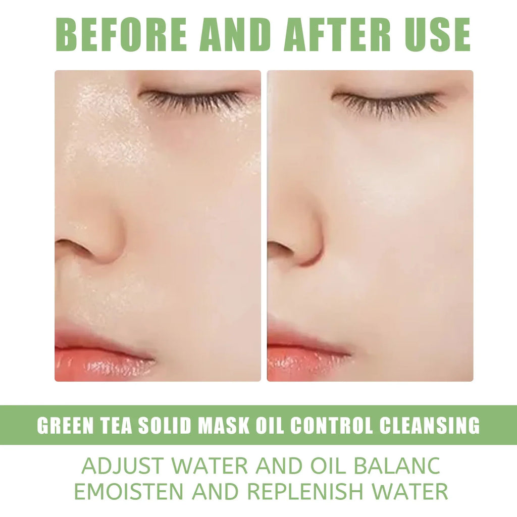 Green Tea Solid Face Mask Stick – Pore Cleanse & Oil Control