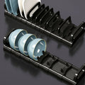 Kitchen Cabinet Dish Rack & Plate Divider Organizer