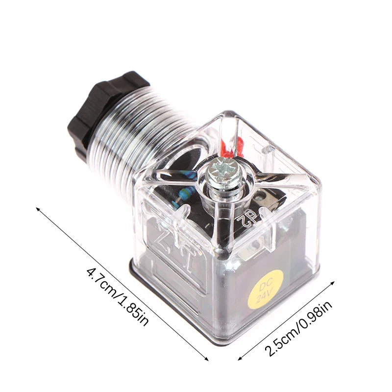 DC24V Solenoid Coil Plug for Hydraulic Valve | Universal Accessory