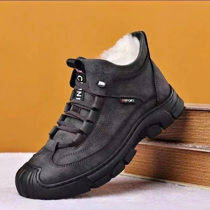 Men's Winter Snow Boots – Warm Cotton Anti-Slip Ankle Boot