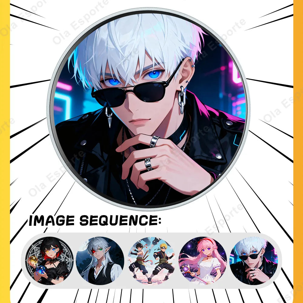 Smart Dynamic Electronic Badge Anime Merchandise Digital Display Game