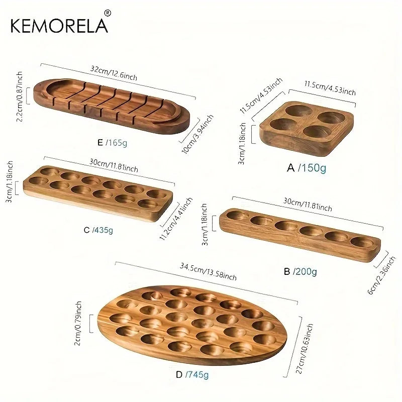 KEMORELA Wooden Egg Storage Box – Multi-Compartment Organizer