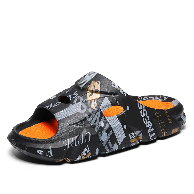 YBQJOO Men's Anti-Slip Beach Slippers | Outdoor Casual Shoes