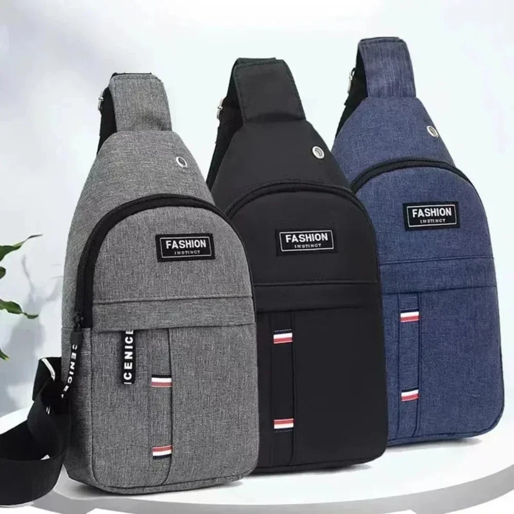 Men's Canvas Waist Bag | Waterproof Adjustable Crossbody Pack
