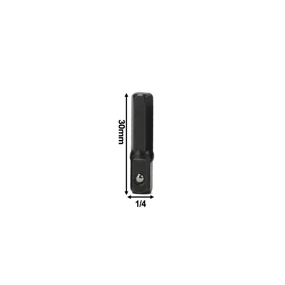 1/4" Hex Shank to Square Socket Adapter – Chrome Vanadium