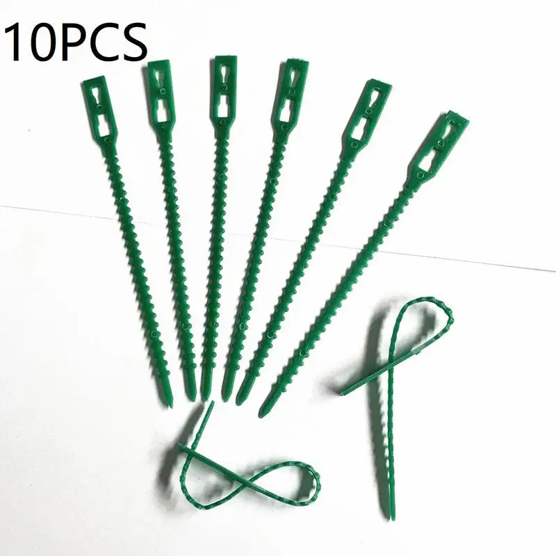 Reusable Leaf Garden Zip Ties – Nylon Plant Support Straps