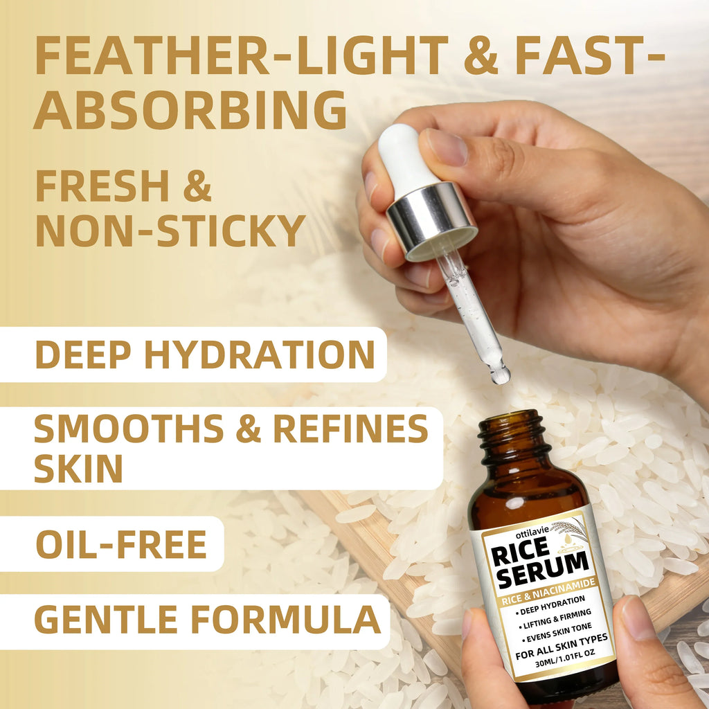 Ottilavie Rice Serum – Lift, Firm & Hydrate All Skin Types