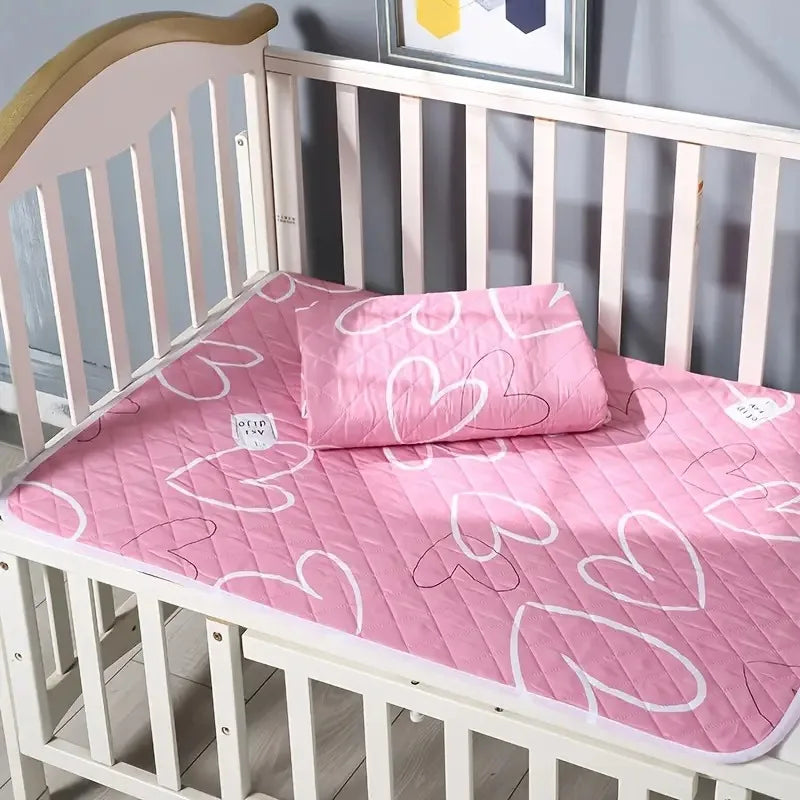 Washable Reusable Anti-slip Bed Protector Pad Thick Durable Polyester