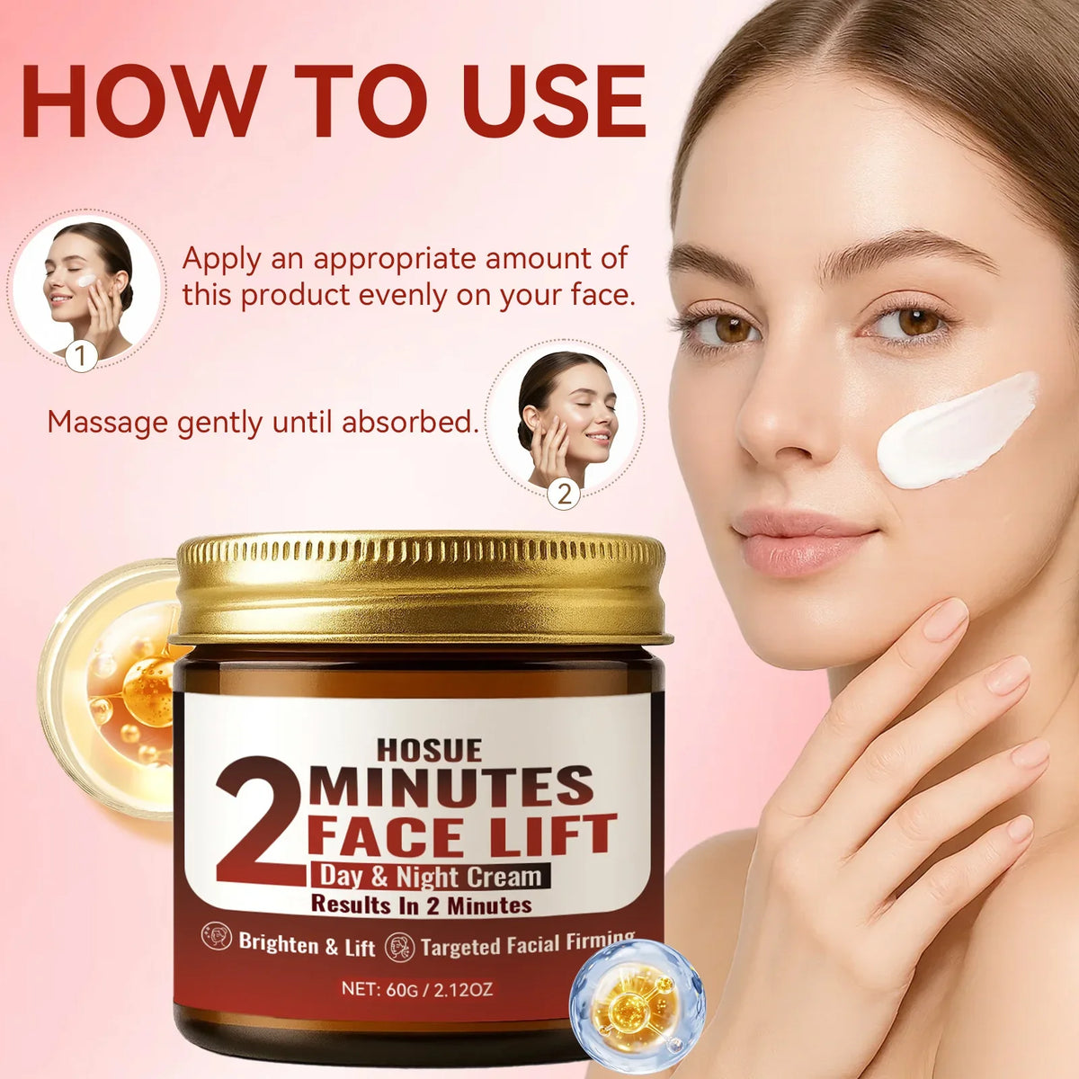 Facial Lift Day & Night Cream – Retinol, Collagen & Hyaluronic