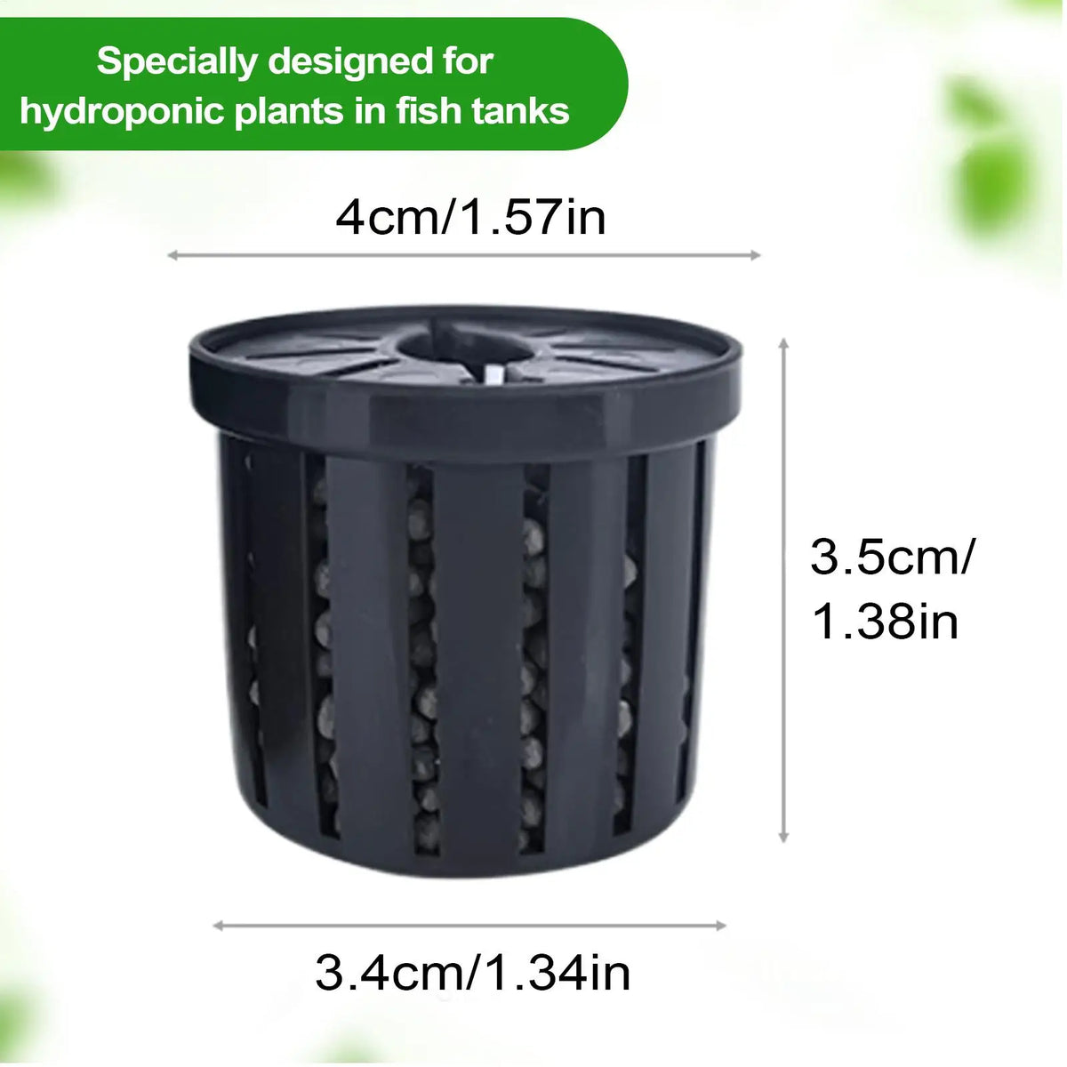 Aquarium Plant Holder Hydroponic Net Cup Basket – 4-Pack