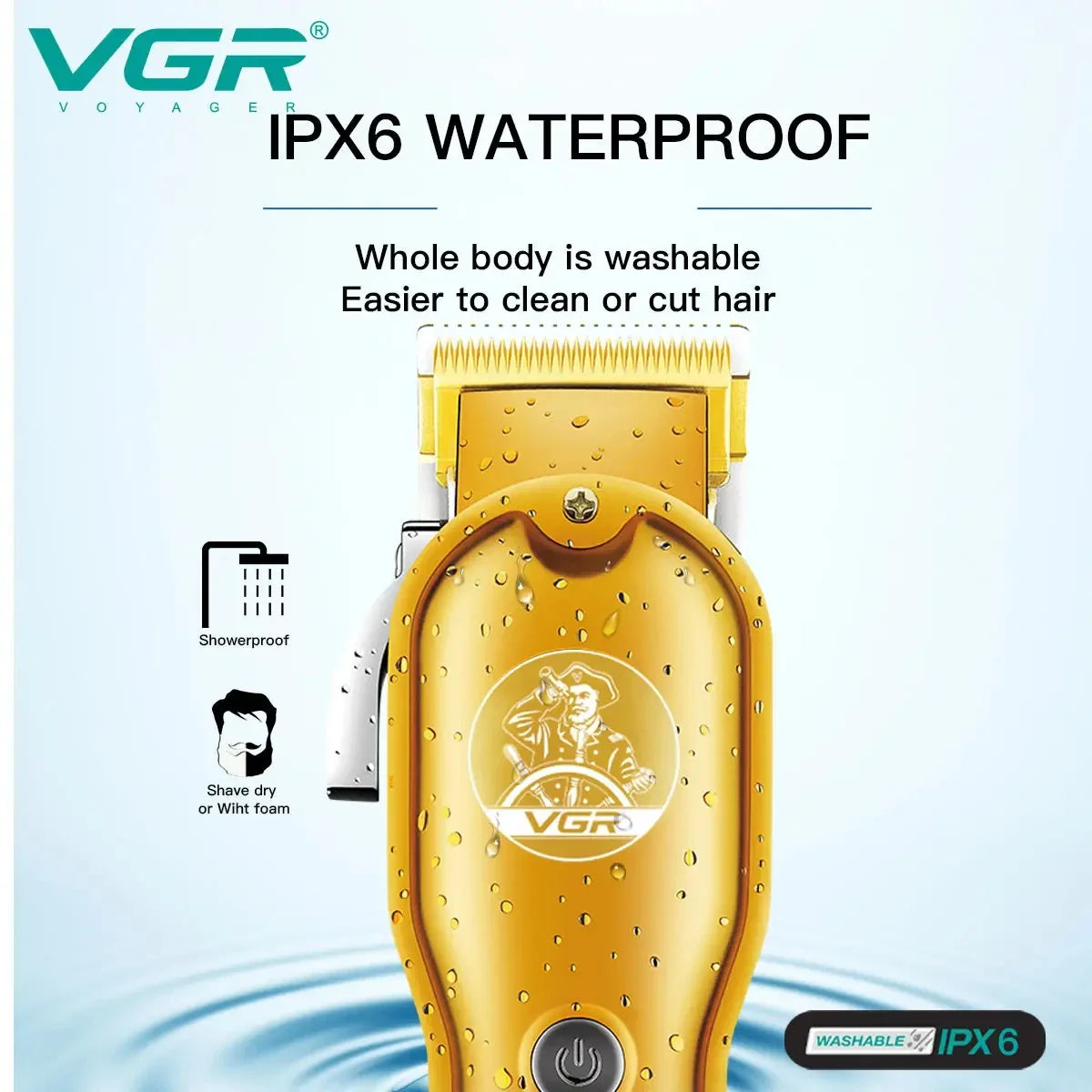 VGR V-650 Professional Cordless Hair Clipper & Trimmer Men