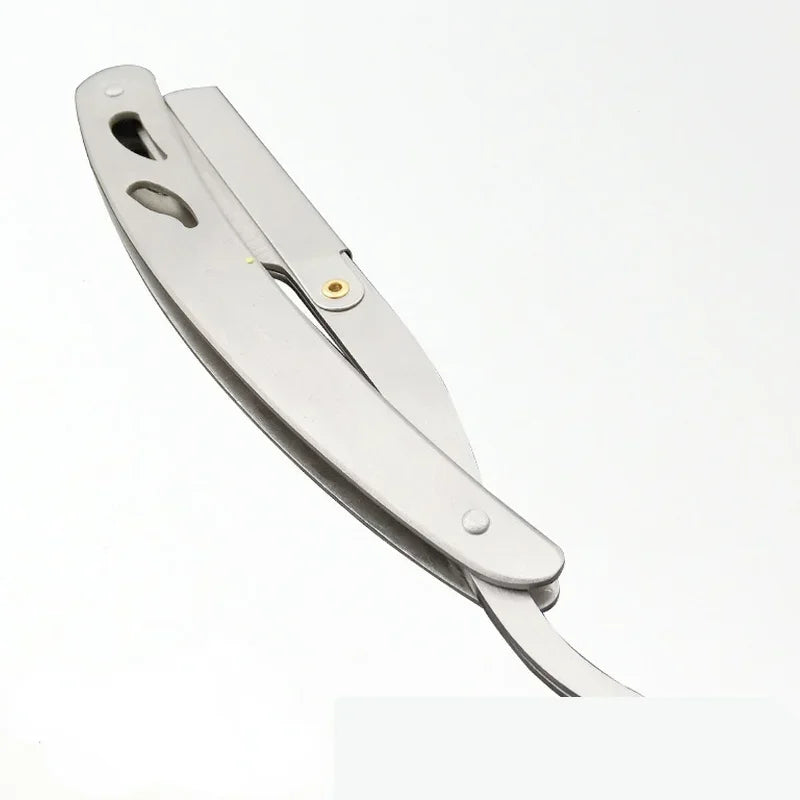 Foldable Stainless Steel Straight Razor – Vintage Barber Blade