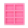 6-Cavity Silicone Soap & Baking Mold – Non-Stick Reusable