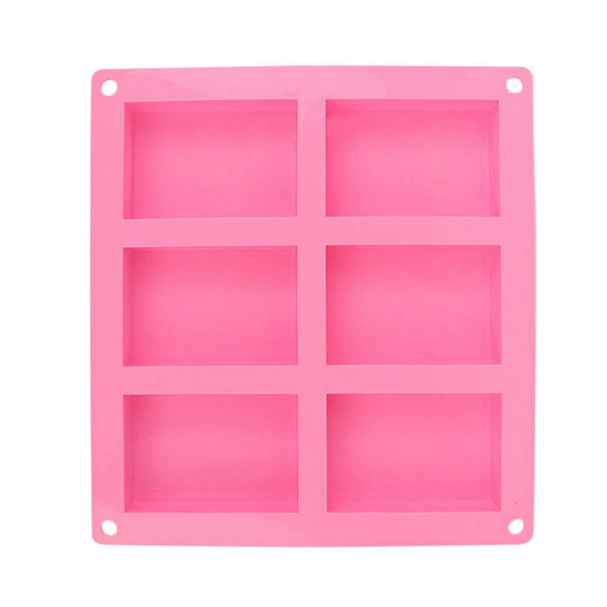 6-Cavity Silicone Soap & Baking Mold – Non-Stick Reusable