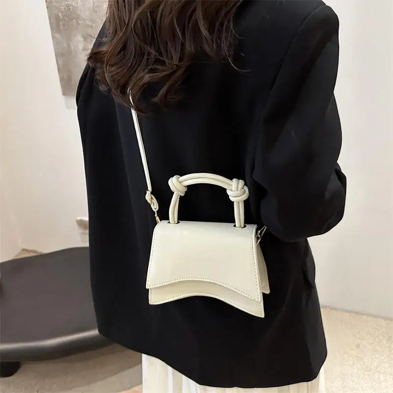 Women's Small Square Crossbody Shoulder Bag – PU Leather