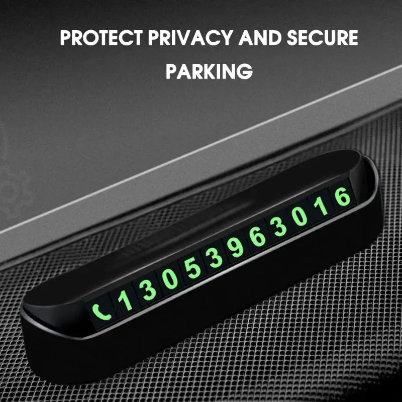 Temporary Parking Card Holder with Privacy Switch | Car Accessory