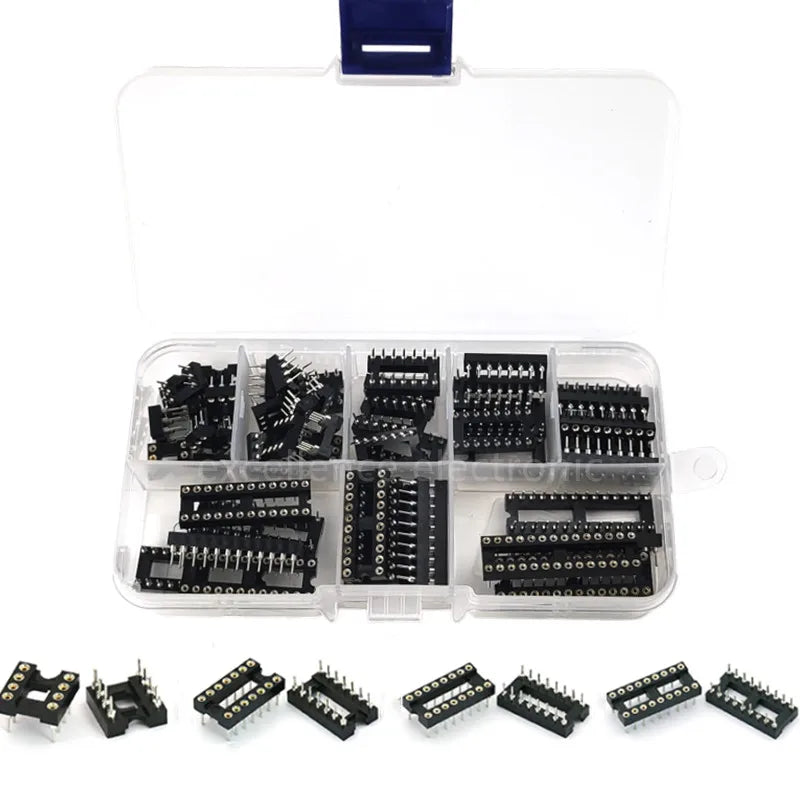 Lot Round Hole IC Sockets Spacing Solder Socket DIP6 DIP8 DIP14 DIP16