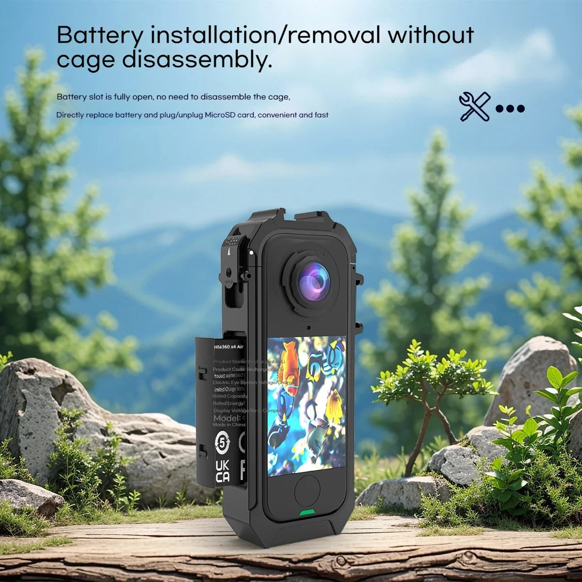 Insta360 X4 Air Rabbit Cage Frame – Magnetic Quick-Release PC